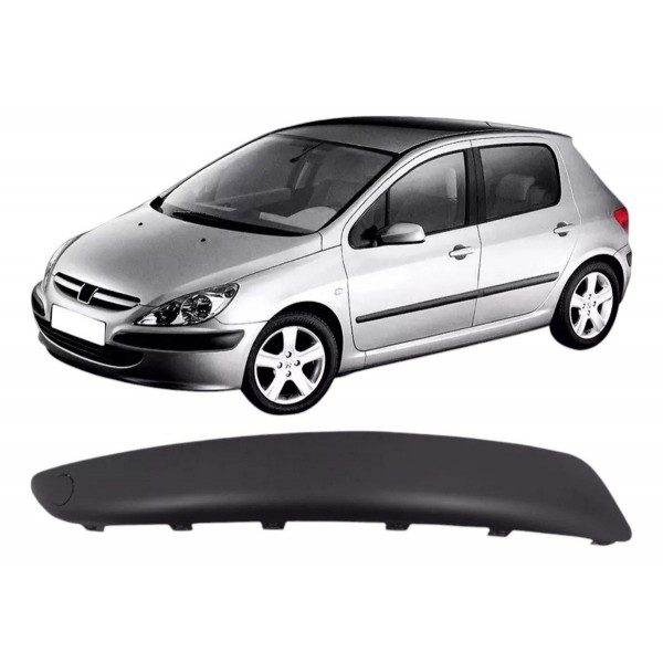 Moldura Parachoque Dianteiro Esquerdo Peugeot 307 2003 2006